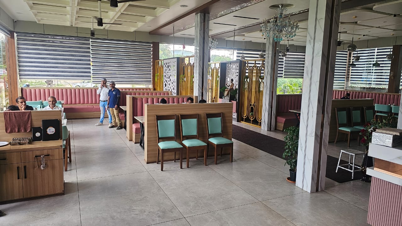 Dining area at Hotel Ashirwad